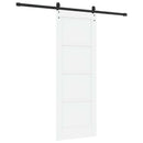 vidaXL Csúszó ajtó ORKDAL 73,5 x 198,5 cm Szerelt Fa Fehér és Fekete