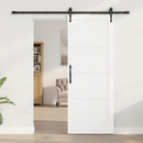 vidaXL Csúszó ajtó ORKDAL 78 x 202 cm Szerelt Fa Fehér és Fekete