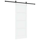 vidaXL Csúszó ajtó ORKDAL 78 x 202 cm Szerelt Fa Fehér és Fekete