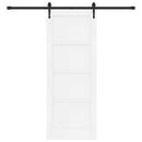 vidaXL Csúszó ajtó ORKDAL 78 x 202 cm Szerelt Fa Fehér és Fekete