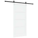 vidaXL Csúszó ajtó ORKDAL 93 x 202 cm Szerelt Fa Fehér és Fekete