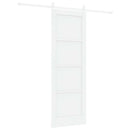 vidaXL Csúszó ajtó ORKDAL 73,5 x 211 cm Szerelt Fa Fehér