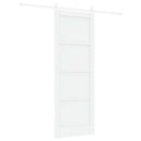 vidaXL Csúszó ajtó ORKDAL 78 x 211 cm Szerelt Fa Fehér