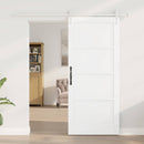 vidaXL Csúszó ajtó ORKDAL 86 x 198,5 cm Szerelt Fa Fehér