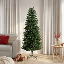 vidaXL Artificial Hinged Christmas Tree 120 cm PE és PVC Zöld