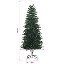 vidaXL Artificial Hinged Christmas Tree 120 cm PE és PVC Zöld