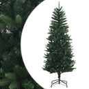 vidaXL Artificial Hinged Christmas Tree 210 cm PE és PVC Zöld
