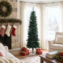 vidaXL Artificial Slim Christmas Tree 180 cm PE és PVC Zöld