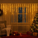 vidaXL Fényfüggöny 210 LED Meleg fehér 500 x 72 cm