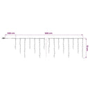 vidaXL Fényfüggöny 210 LED Meleg fehér 500 x 72 cm