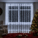 vidaXL Fényfüggöny 600 LED Hideg fehér 600 x 300 cm