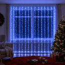 vidaXL Fényfüggöny 600 LED Kék 600 x 300 cm