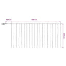vidaXL Fényfüggöny 600 LED Kék 600 x 300 cm