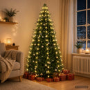 vidaXL Karácsonyfa fények 180 LED Meleg fehér 180 cm