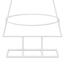 vidaXL Fém karácsonyfa állvánnyal KUOPIO 125 cm Acél Fehér