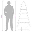vidaXL Fém karácsonyfa állvánnyal KUOPIO 180 cm Acél Arany