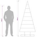 vidaXL Fém karácsonyfa KUOPIO 210 cm Porszórt Acél Fehér