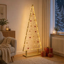 vidaXL Fém karácsonyfa KUOPIO 125 cm Acél Arany