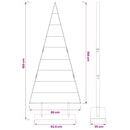 vidaXL Fém karácsonyfa KUOPIO 180 cm Acél Fehér