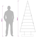 vidaXL Fém karácsonyfa KUOPIO 210 cm Acél Fehér