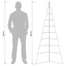 vidaXL Fém karácsonyfa KUOPIO 180 cm Acél Arany