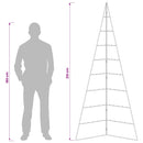 vidaXL Fém karácsonyfa KUOPIO 210 cm Acél Fehér