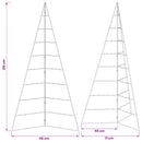 vidaXL Fém karácsonyfa KUOPIO 210 cm Acél Fehér