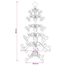 vidaXL Fém karácsonyfa KUOPIO 150 cm acél White