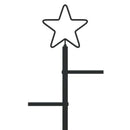 vidaXL Fém karácsonyfa KUOPIO 90 cm Acél Fekete