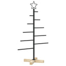 vidaXL Fém karácsonyfa KUOPIO 90 cm Acél Fekete