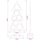 vidaXL Fém karácsonyfa KUOPIO 60 cm Acél Arany