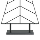 vidaXL Fém karácsonyfa állvánnyal KUOPIO 125 cm Acél Fekete