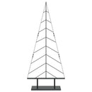 vidaXL Fém karácsonyfa állvánnyal KUOPIO 150 cm Acél Fekete