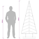 vidaXL Fém karácsonyfa állvánnyal KUOPIO 210 cm Acél Arany