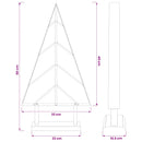vidaXL Fém karácsonyfa KUOPIO 60 cm Acél Fehér