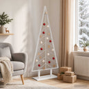 vidaXL Fém karácsonyfa KUOPIO 150 cm Acél Fehér