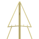 vidaXL Fém karácsonyfa KUOPIO 140 cm Acél Arany