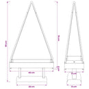vidaXL Fém karácsonyfa KUOPIO 90 cm Acél Fekete