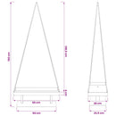 vidaXL Fém karácsonyfa KUOPIO 150 cm Acél Fekete