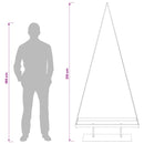 vidaXL Fém karácsonyfa KUOPIO 210 cm Acél Arany