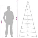 vidaXL Fém karácsonyfa KUOPIO 210 cm Meleg fehér Acél Fekete