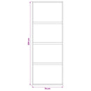 vidaXL Csúszó ajtó 76 x 205 cm Edzett Üveg és Alumínium
