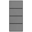 vidaXL Csúszó ajtó 90 x 205 cm Edzett Üveg és Alumínium