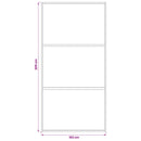 vidaXL Csúszó ajtó 102 x 205 cm Edzett Üveg és Alumínium