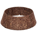 vidaXL Karácsonyfakollekció Kerek Barna Ø 75 x 25 cm Vízi jácint