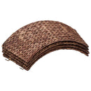 vidaXL Karácsonyfakollekció Kerek Barna Ø 75 x 25 cm Vízi jácint