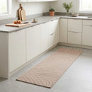 vidaXL Konyhai szőnyeg taupe skandináv 300 x 60 cm 100% Poliamid