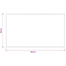 vidaXL Ajtószőnyeg Világosszürke 150 x 90 cm 100% Poliamid