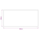 vidaXL Ajtószőnyeg Világosszürke 250 x 120 cm 100% Poliamid