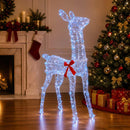 vidaXL 3D karácsonyi rénszarvas LOVIISA 110 LED Kék 70 x 26 x 100 cm